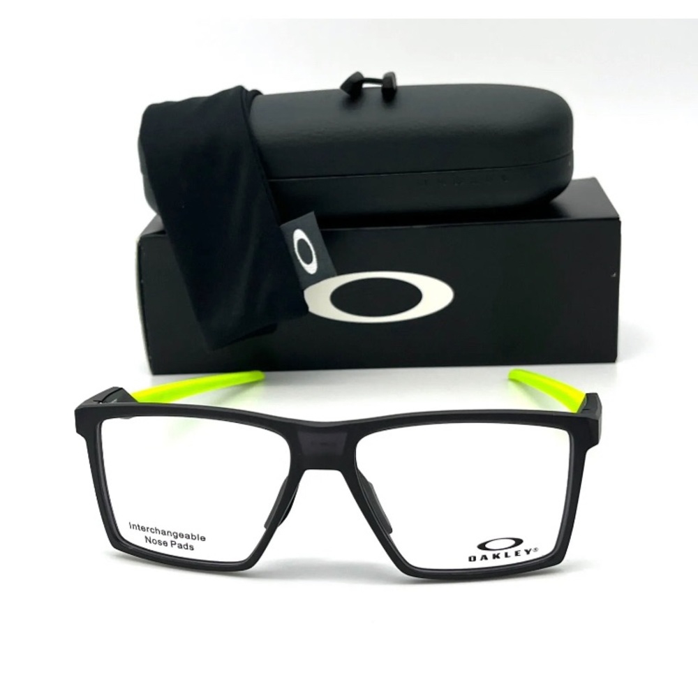 OAKLEY FUTURITY OX8052-0255 Stain Gray Smoke / Demo Lens 55mm Eyeglasses
